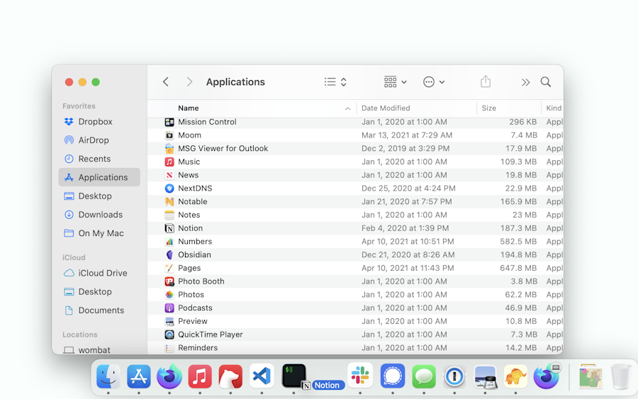 Add icon to Mac’s dock