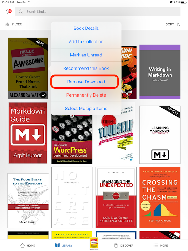 Download Kindle books to iPad