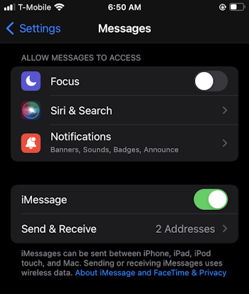 Use your phone number for iMessage on Mac