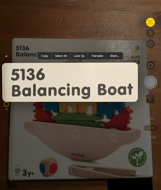 Scan text using your iPad’s camera