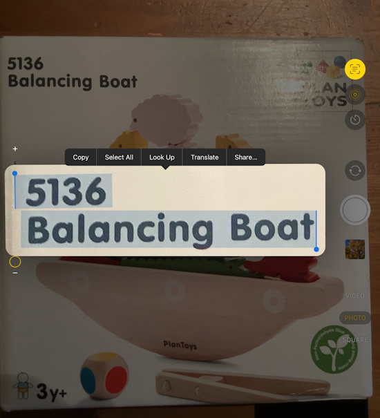 Scan text using your iPad’s camera