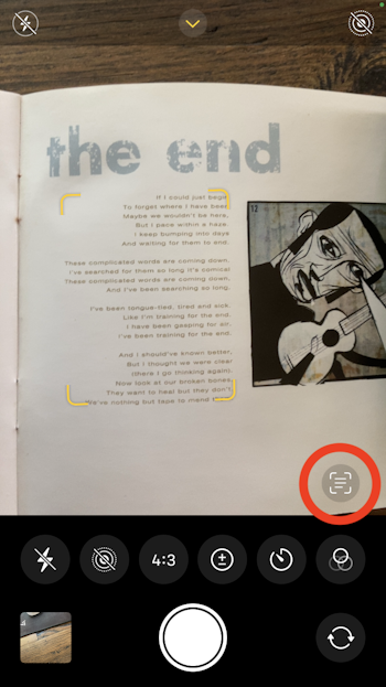 Scan text using your iPhone’s camera