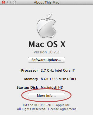 About this Mac window