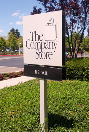 Apple’s Company Store sign