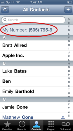 Find your iPhone’s phone number