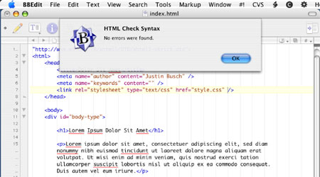 BBEdit on Mac