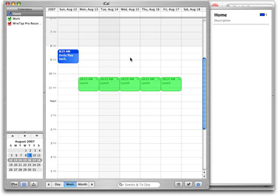 iCal on Mac