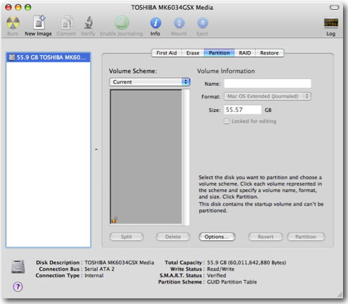 Partitioning your Mac’s hard drive