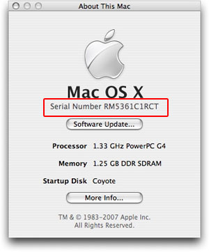 Find your Mac’s serial number