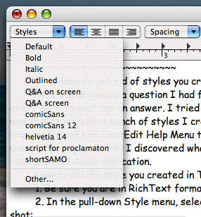 The TextEdit app on Mac