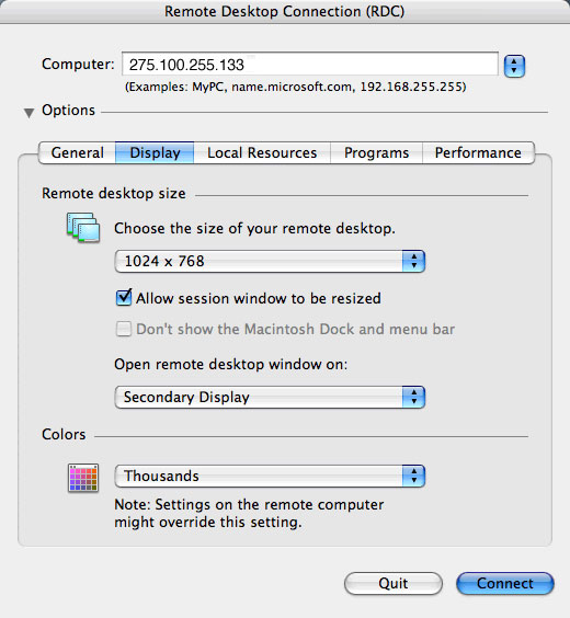 Connecting to Windows PCs on a Mac