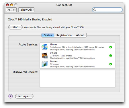 Connecting a Mac to an Xbox 360